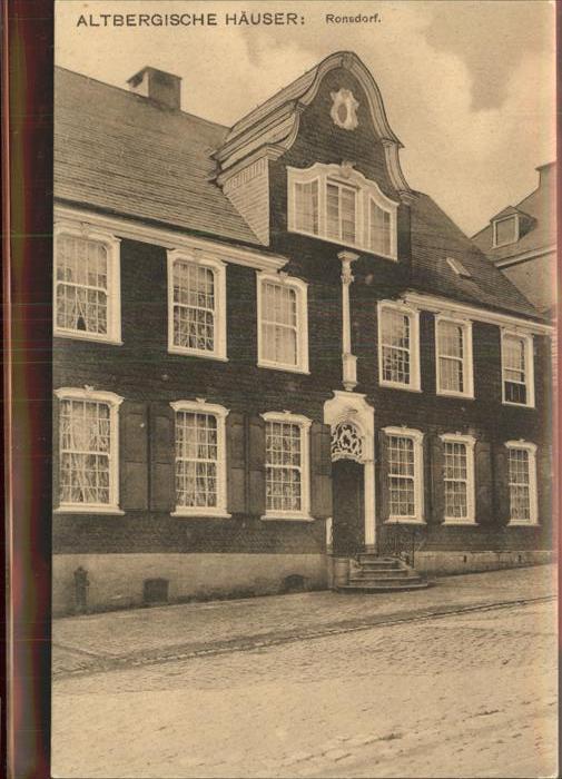 Bergisches Land Altbergische Häuser Ronsdorf