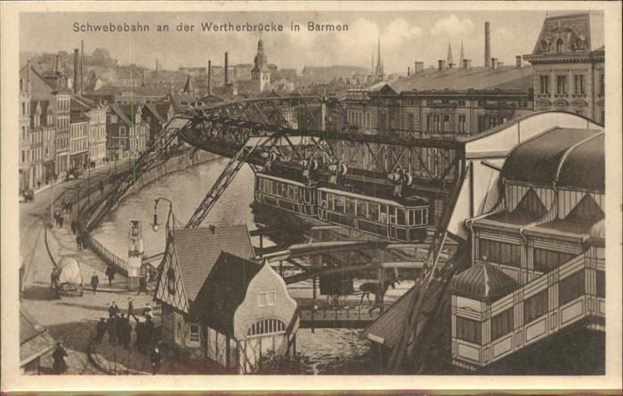 Barmen Wuppertal Schwebebahn Wertherbrücke