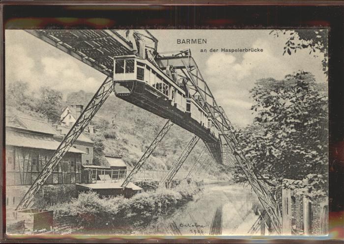 Barmen Wuppertal Hasperlerbrücke Schwebebahn