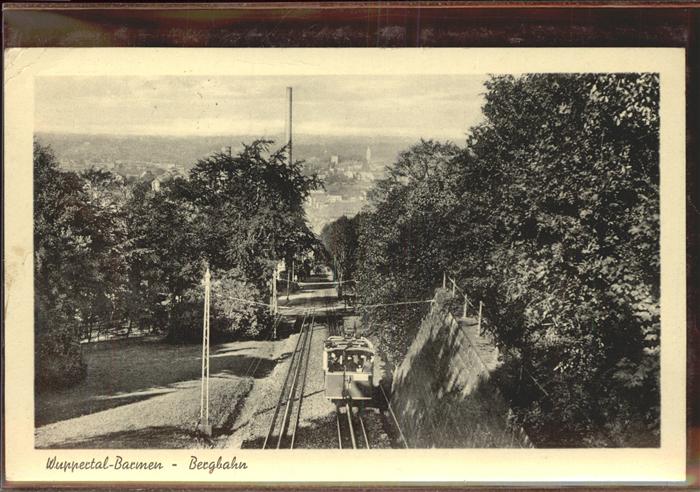 WUPPERTAL NRW Barmen Bergbahn