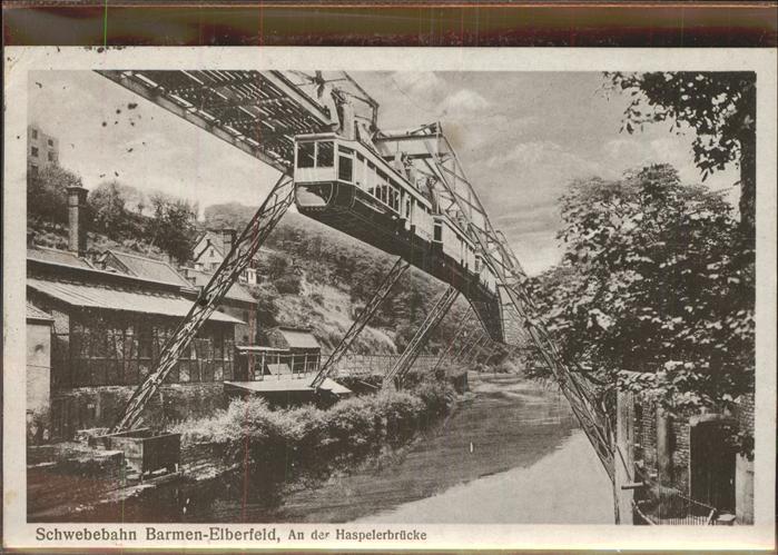 Barmen Wuppertal Schwebebahn Hasperlerbrücke