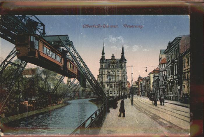 Elberfeld Wuppertal Barmen Neuerweg Schwebebahn