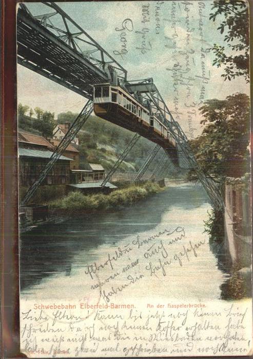 Elberfeld Wuppertal Hasperlerbrücke Schwebebahn