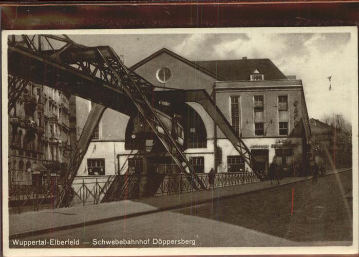 WUPPERTAL NRW Elberfeld Schwebebahnhof Doeppersberg