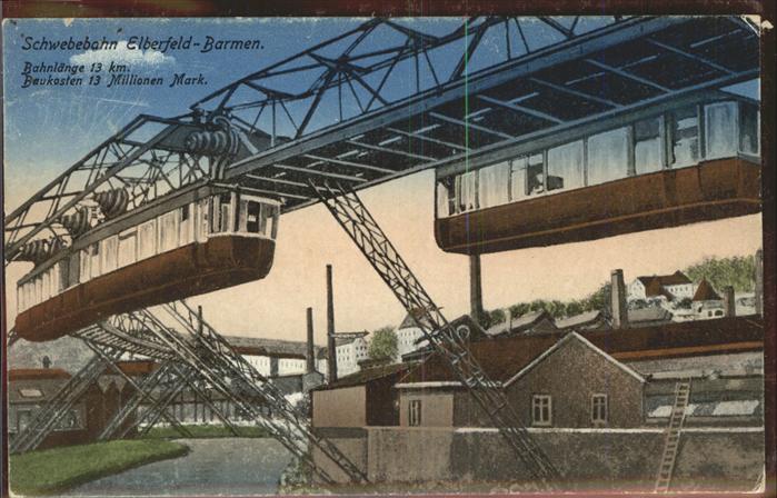 Elberfeld Wuppertal Schwebebahn Barmen