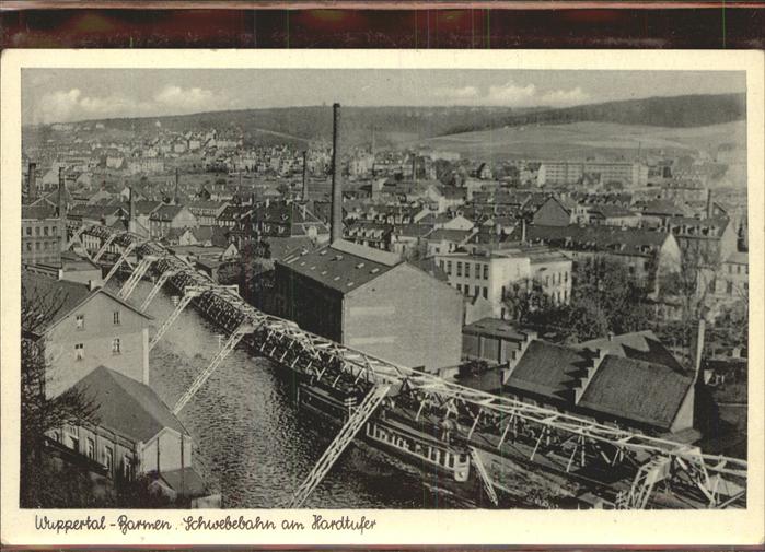 WUPPERTAL NRW Schwebebahn Hardtufer