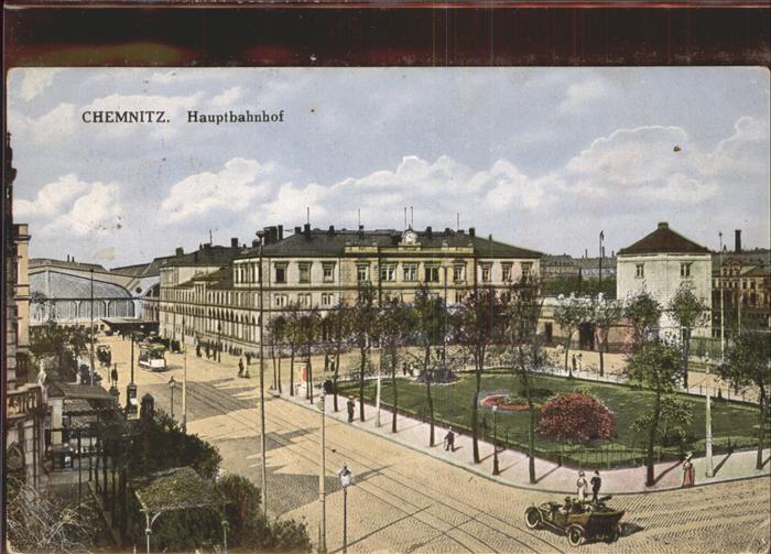 CHEMNITZ Sachsen Hauptbahnhof Strassenbahn