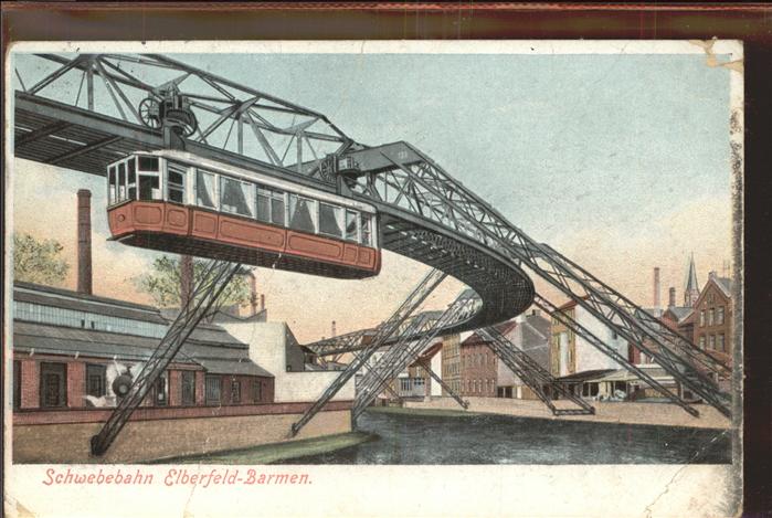 Elberfeld Wuppertal Schwebebahn Barmen