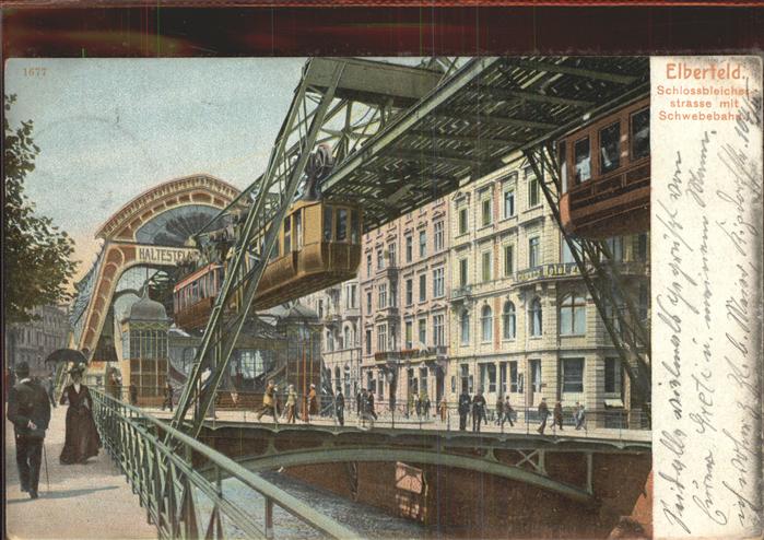 Elberfeld Wuppertal Schwebebahn Schlossbleichestr.
