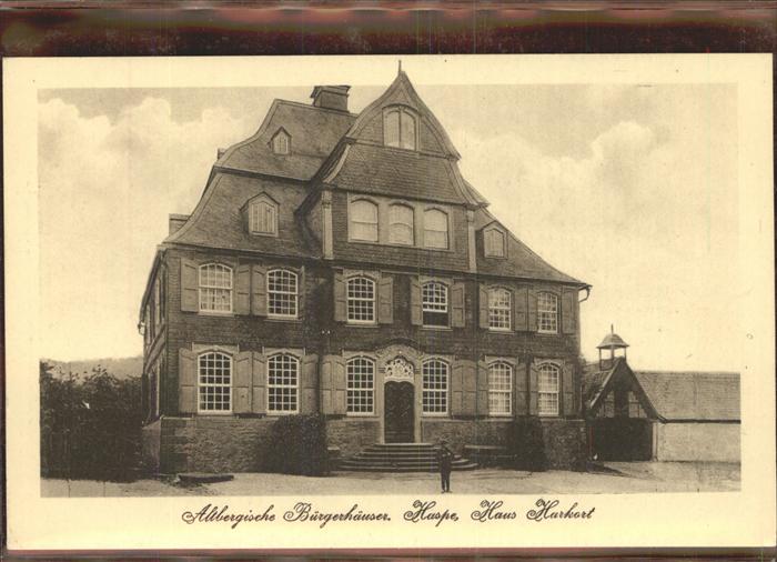 Bergisches Land Altbergische Bürgerhäuser Husper Haus H