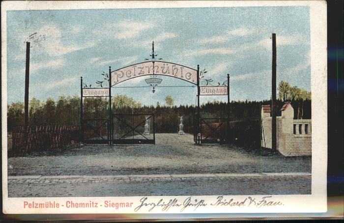 CHEMNITZ Sachsen Pelzmuehle Siegmar Eingang