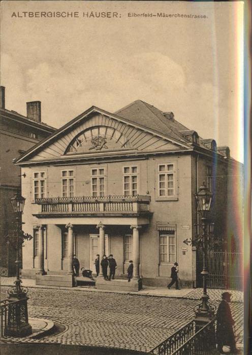 Elberfeld Wuppertal Altbergische Haeuser Maeuerchenstrasse
