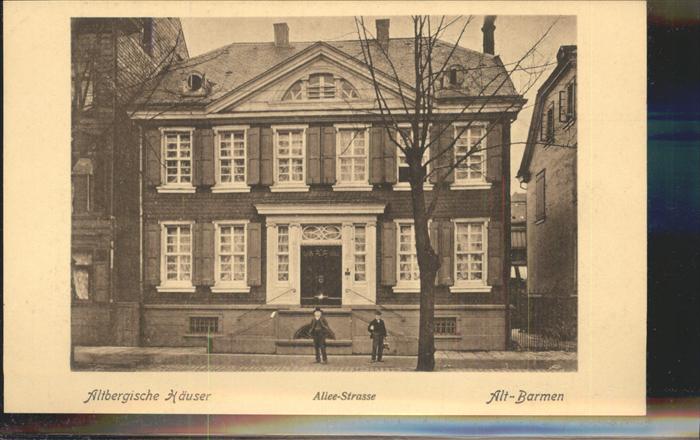 Barmen Wuppertal Altbergische Häuser Alleestrasse