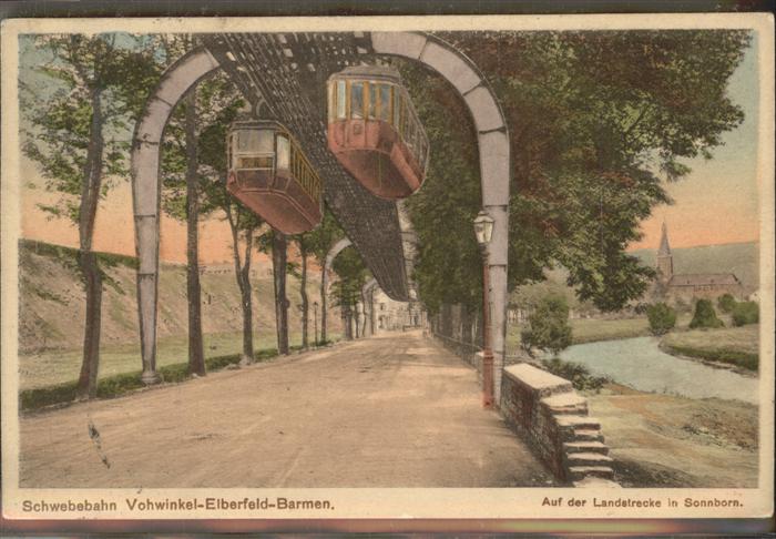 Elberfeld Wuppertal Barmen Schwebebahn Sonnborn Künstlerkar