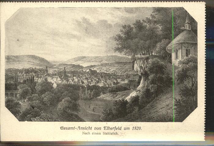 Elberfeld Wuppertal Stahlstich um 1820