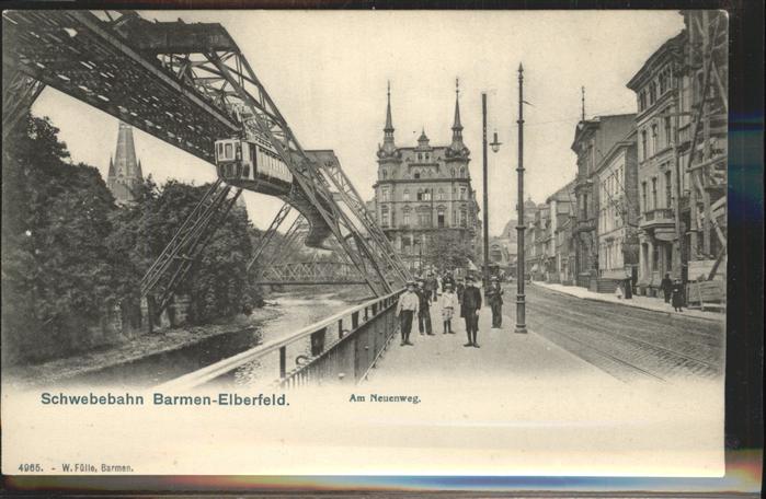 Barmen Wuppertal Schwebebahn Am Neuenweg