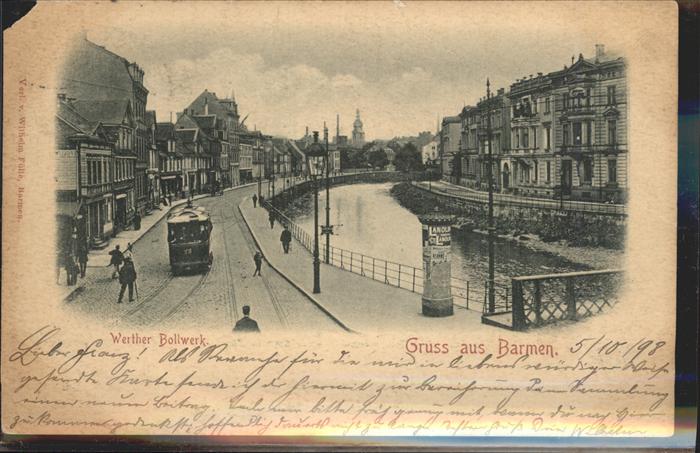 Barmen Wuppertal Werther Bollwerk Strassenbahn
