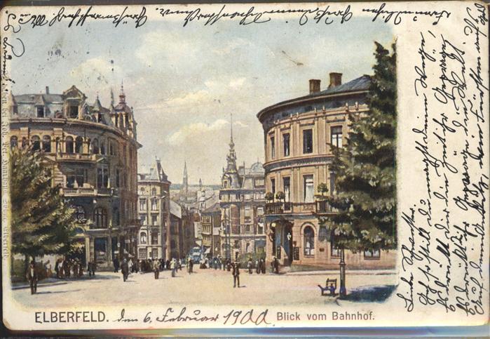 Elberfeld Wuppertal Blick vom Bahnhof