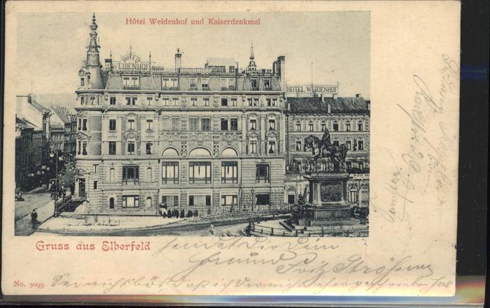 Elberfeld Wuppertal Hotel Weidenhof Kaiserdenkmal