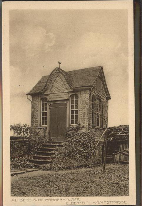 Elberfeld Wuppertal Altbergische Häuser Kampstrasse