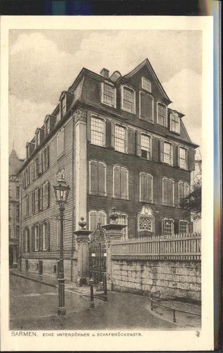 Barmen Wuppertal Altbergische Haeuser Ecke Unterdoerner Schafbrueckenstrasse 300