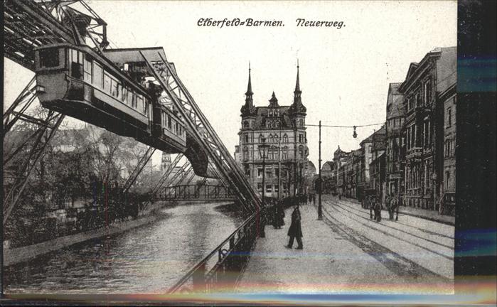 Elberfeld Wuppertal Schwebebahn Neuerweg Barmen