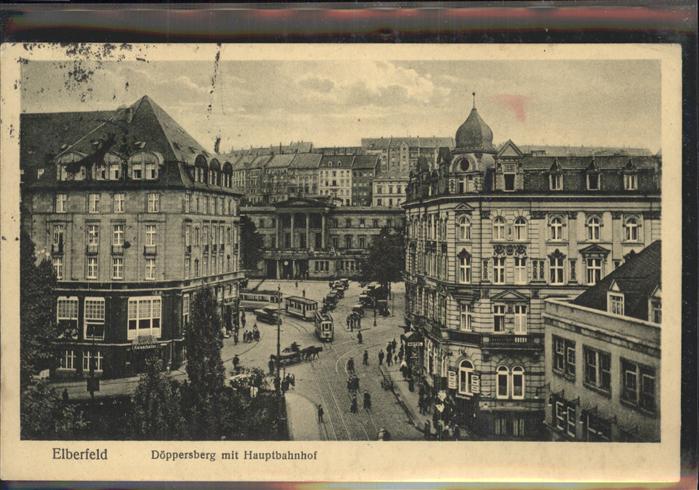 Elberfeld Wuppertal Döppersberg mit Hauptbahnhof Strassenba