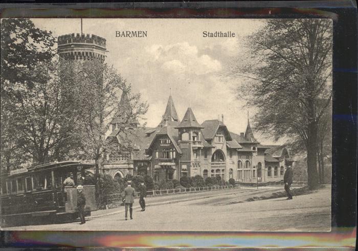 Barmen Wuppertal Stadthalle Turm Strassenbahn