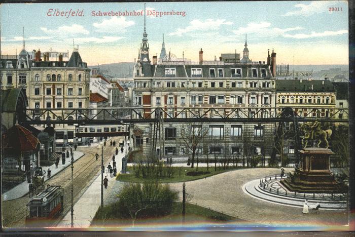 Elberfeld Wuppertal Schwebebahnhof Doeppersberg Strassenbahn