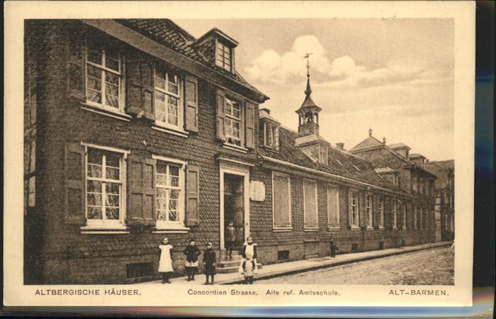 Barmen Wuppertal Altbergische Bürgerhäuser Amtsschule Co
