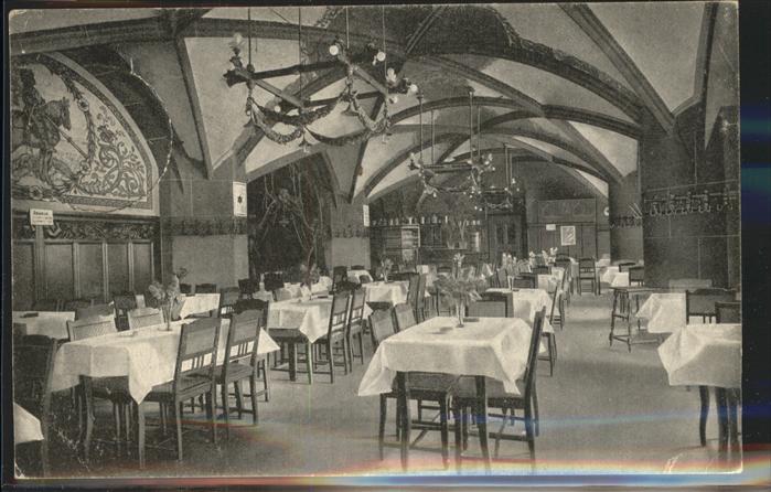 Elberfeld Wuppertal Ratskeller Restaurant innen Emil Steinw
