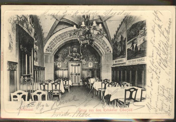 Elberfeld Wuppertal Ratskeller Weinsaal