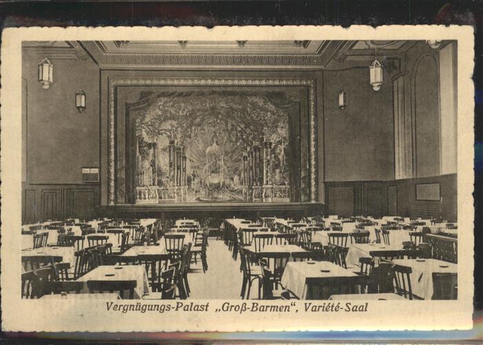 Barmen Wuppertal Vergnuegungspalast Varété Saal