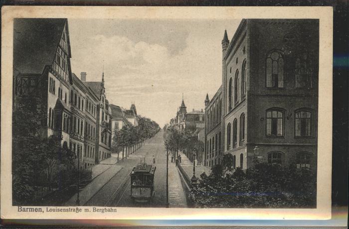 Barmen Wuppertal Louisenstrasse Bergbahn