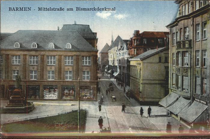 Barmen Wuppertal Mittelstrasse Bismarckdenkmal