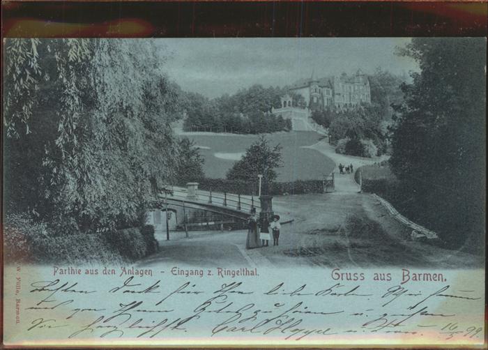 Barmen Wuppertal Anlagen Ringelthal