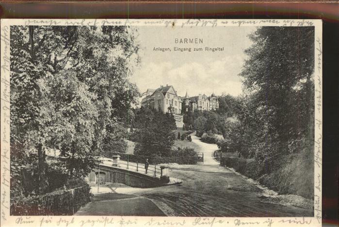 Barmen Wuppertal Anlagen Eingang Ringelthal