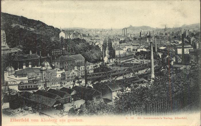 Elberfeld Wuppertal vom Kiesberg