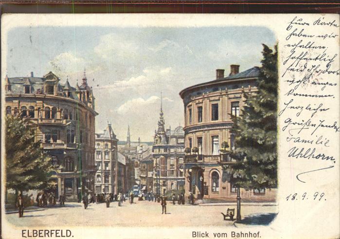 Elberfeld Wuppertal Blick vom Bahnhof
