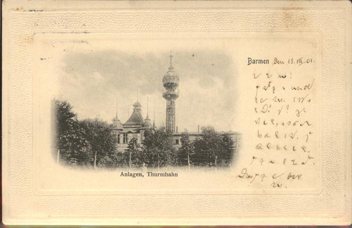 Barmen Wuppertal Anlagen Thurbahn