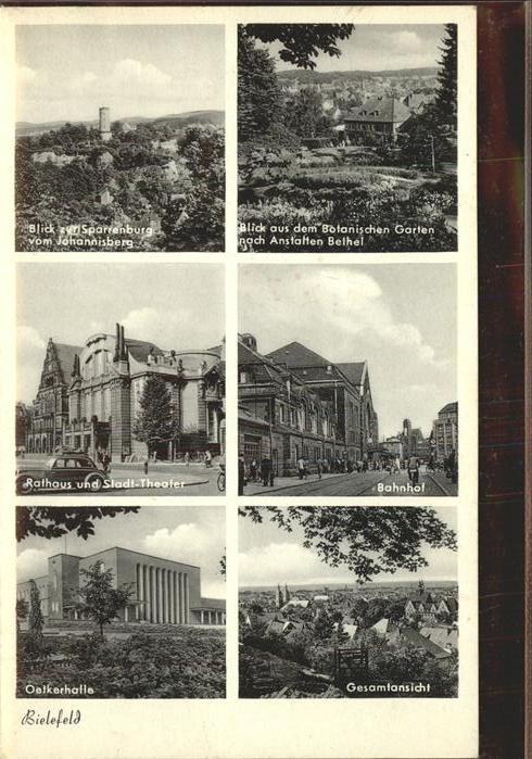 BIELEFELD  CITY Sparrenburg Rathaus Bahnhof Oetkerhalle