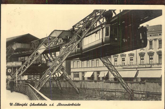 Schwebebahn Wuppertal-Elberfeld Alexanderbrücke