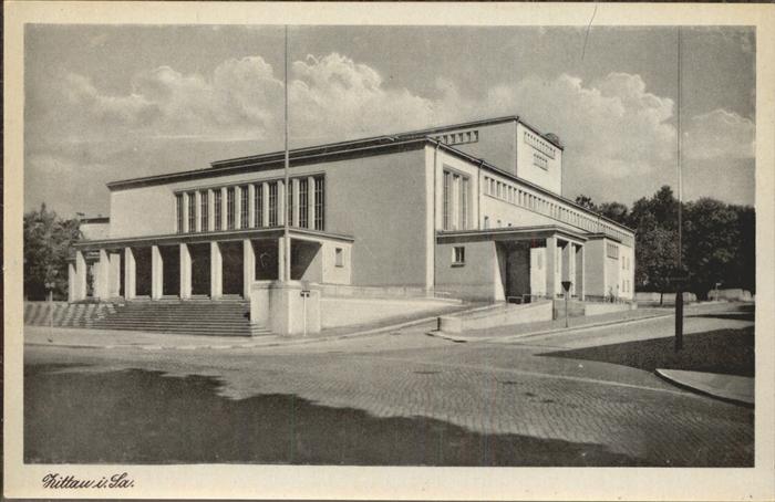 Theatergebaeude Zittau in Sachsen Stadttheater