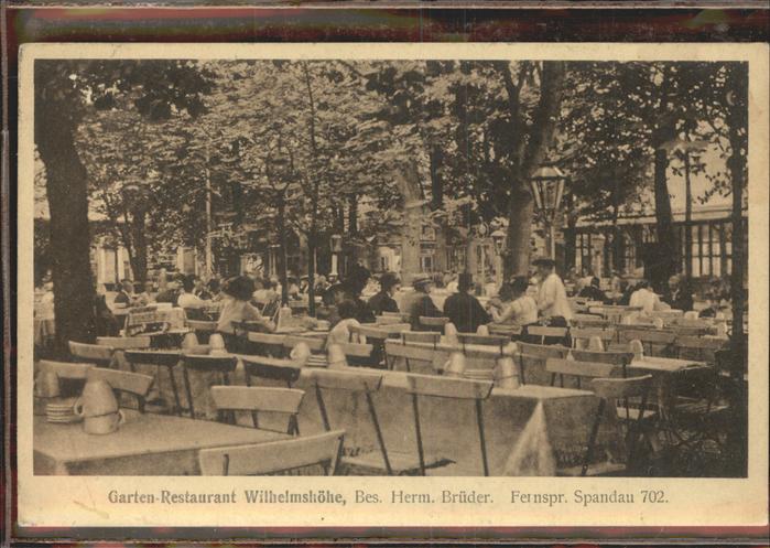 BERLIN  CITY Garten Restaurant Wilhelmshoehe