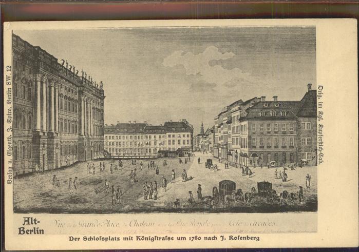 BERLIN  CITY Schlossplatz Koenigstr.