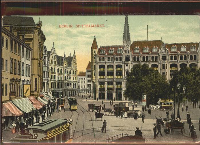 BERLIN  CITY Spittelmarkt Strassenbahn