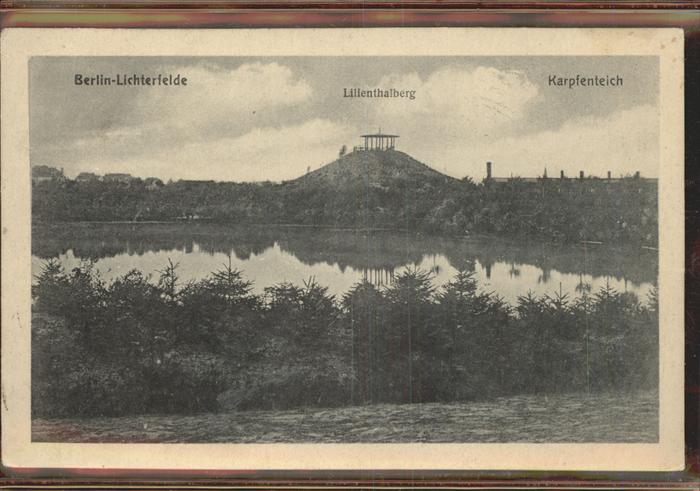 BERLIN  CITY Lichterfelde Lilienthalberg Karpfenteich