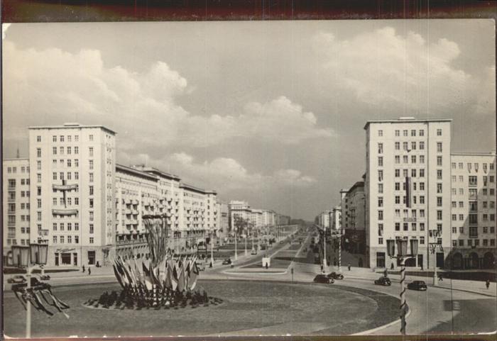 BERLIN  CITY Stalinallee Straussberger Platz