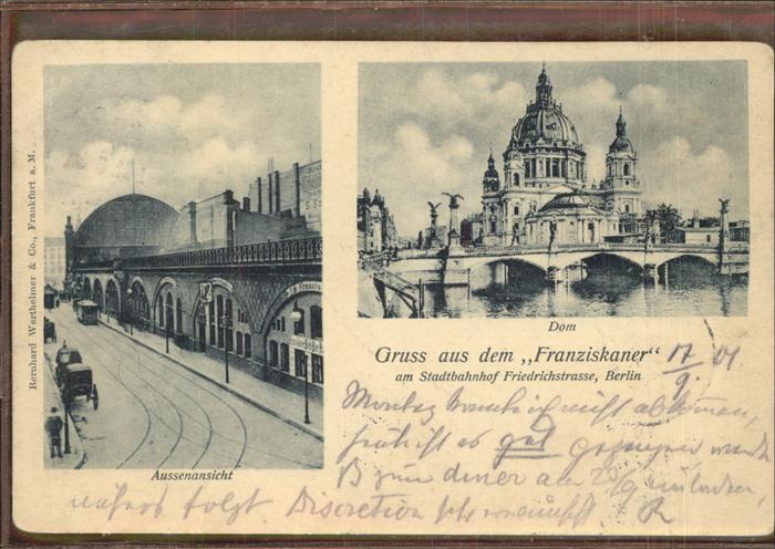 BERLIN  CITY Franziskaner Stadtbahnhof Friedrichstr.