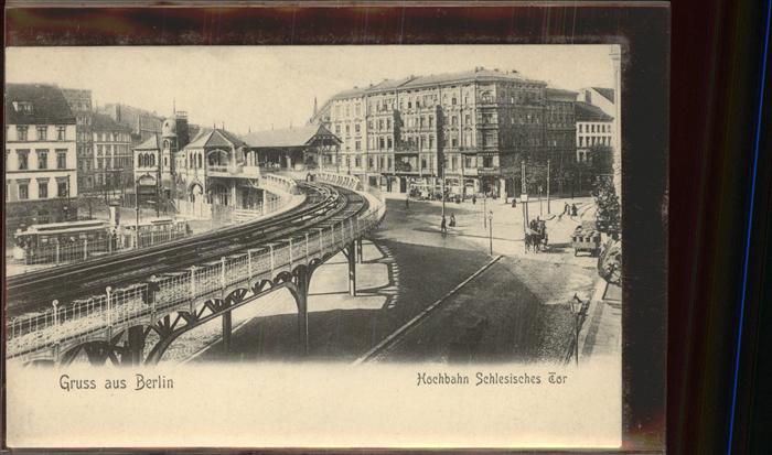 BERLIN  CITY Hochbahn Schlesisches Tor Strassenbahn